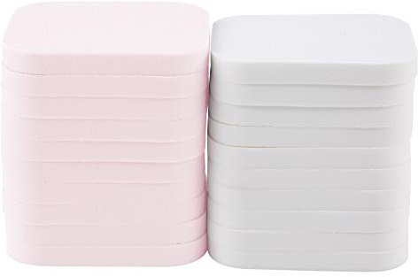 Truyu 20 Rectangle Makeup Sponge (20pk) - Perfect Makeup Blender Sponges For Foundation Liquid, Creams and Powder. Ideal Size For Makeup Bag.
