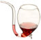 Vampire Wine/Water Glass Cup Mug with Drinking Tube Straw Novelty Gift