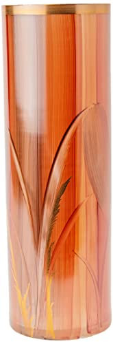 Angela neue Wiener Werkstaette Siena Vase cylindrique Peint à la Main avec décorations dorées 10 x 30 cm