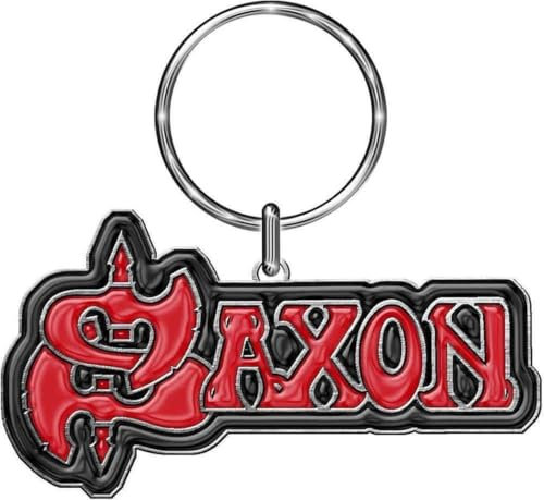 Saxon Schlüsselring keychain Classic Band Logo Nue offiziell One Size