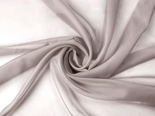 Voile Stoff Meterware am Stück (Taupe)