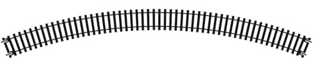 Hornby R609 OO Gauge 3rd Radius Double Curve Track - Extra Track Pieces for Model Railway Sets, Model Train Track Pieces - Scale 1:76