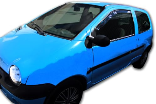 J&J AUTOMOTIVE Windabweiser passend für Renault Twingo 3-Türer 2000-2007 2tlg, Heko Regenabweiser Vorne Getönt Dunkel Passform