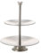 Etagere Edelstahl 2 Ebenen Höhe 26cm Gebäckschale Obstschale