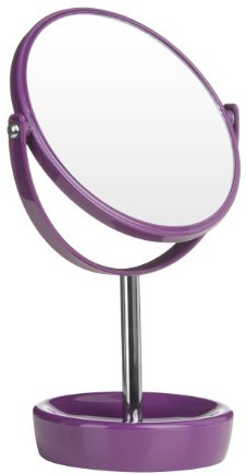 Premier Housewares Swivel Table Mirror - Purple