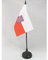 AZ FLAG - Tischflagge Thüringen - 15x10 cm - Thüringen Tischfahne 10 x 15 Cm - Flaggen