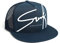 DEPARTED Herren Mesh Trucker Hat mit Print/Aufdruck - Snapback Cap - No. 23, Coastal Navy