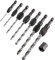 Trend Snappy 7-Piece Imperial HSS Drill Set, Quick Release, 1/4 Inch Hex Shank, SNAP/D/SET, Silver