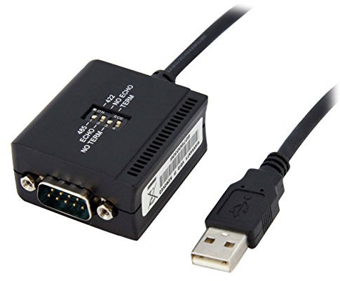 StarTech.com Cable USB a Serie de 1 Puerto DB9 de 1,8m - Adaptador USB a RS485 RS422 - con Retención COM - TAA