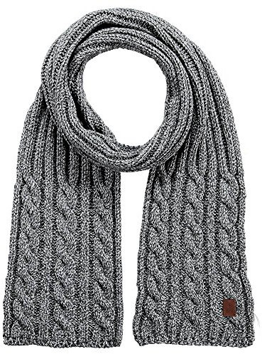 Barts Herren Twister Scarf Schal, Grau (HEATHER GREY 0002), One size (Herstellergröße: UNI)