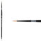 Creative Mark Beste Lot de 2 pinceaux professionnels en Taklon Liner #3 x 0 pour peinture acrylique, manche court, bords tranchants, noués à la main et façonnés
