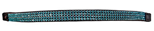 Karlslund Stirnband Browband 4 Rows Crystals, Aqua Blue, k3221-7-acq