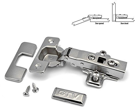 10 Soft Close 35mm Kitchen Hinge Cabinet Door Plate Screws