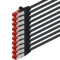 1m - negro - 10 piezas - CAT.6 Ethernet LAN cable de red SET 1000 Mbit/s Patchkabel CAT.6 S-FTP PIMF compatible con CAT5 CAT6a CAT7 CAT8