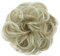 CAISHA Scrunchie Haarteil Haargummi Dutt Haarverdichtung Groß Emilia Gewellt Unordentlich DM15cm Hellblond G8E