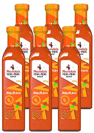 Nando's Medium Peri-Peri Sauce 500g (Pack of 6)