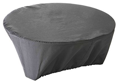 GREEN CLUB Housse de Protection imperméable pour brasero Haute Qualité Polyester D 80 x h 30 cm Couleur Anthracite