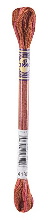 DMC 417F-4130 Color Variations Six Strand Embroidery Floss, 8.7-Yard, Chilean Sunset