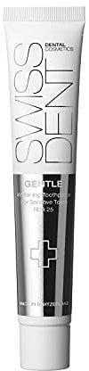 SWISSDENT GENTLE ZAHNCREME, 50 ml sanfte Whitening Zahnpasta für empfindliche Zähne, sanfte & schonende Reinigung für gesunde & weiße Zähne