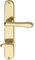 Marchesi 1022.15W.002.M Drückergarnitur ELEGANT 22-auf Langschild WC Entfernung 90mm, für Türstärke 38-43mm, Messing poliert