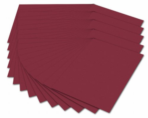 folia 614/50 22 - Fotokarton DIN A4, 300 g/qm, 50 Blatt, dunkelrot - zum Basteln und kreativen Gestalten von Karten, Fensterbildern und für Scrapbooking