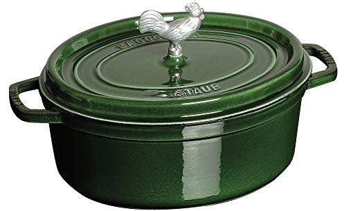 Staub 6 Quart Coq Au Vin Cocotte, Basil by Staub
