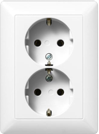Jung AS5020KIUWW Schuko -Steckdose 2-Fach
