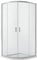 Idralite Eckeinstieg Duschkabine Runddusche 90x90 H185 Satiniert 6mm Glas Mod. Ready