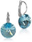 LUISIA® Ohrringe Rivoli mit Kristallen von Swarovski® - 14 mm Aqua/Hellblau