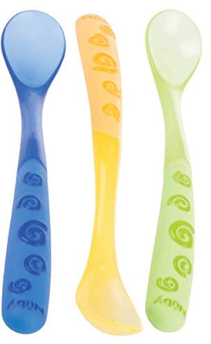 Nûby Couverts - Lot de 3 cuillères longues +6 mois