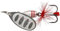 Savage Gear CUCCHIAINO Rotante ROTEX Spinner - 5.5G - 5.5, Dirty Silver, Fat Body, 01, N°2
