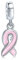 Ruban Rose Rayonnant Émail Espoir Survivante Du Cancer Du Sein Pendentif - Argent Sterling 925 Authentique - Compatible Avec Les Bracelets Européens - Bijoux D'Inspiration Pour Les Femmes