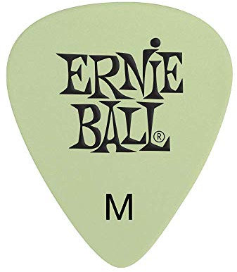 Ernie Ball Super Glow Medium Cellulose-Plektren, Beutel mit 12 Stück