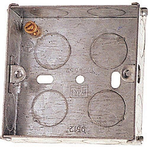 Dencon 25mm 1 Gang Electrical Metal Box to BS4664 Back Box *Fast Delivery*