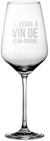 CADEAUX.COM - Verre à Vin Personnalisé - Le Verre de + Prénom - Ballon 35 cl - Idée Cadeau pour Fête des Pères, Papa, Grands-Pères, Noël