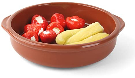 Holst Porzellan ME 121 Keramikschale 21 cm Mediterrano braun m. Laffe, braun, 20.5 x 20.5 x 5.5 cm