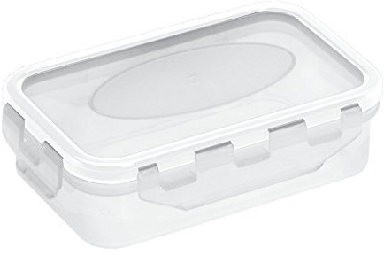 Plast Team 28000801 Click-Vakuumdose 0,3 L klar Dichtung, weiß