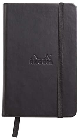 Rhodia 118569C Web Notebook (elfenbein, 90 g, DIN A6, 10,5 x 14,8 cm, liniert, dot grid) 1 Stück schwarz