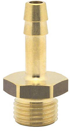 Elmag Raccord de tuyau à air comprimé - Avec filetage extérieur 1/4 - Pour tuyau de 6 mm.