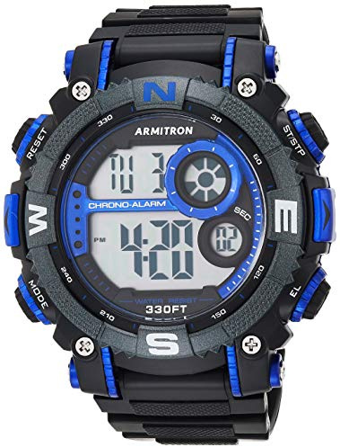 Armitron Sport Men's Digital Chronograph Resin Strap Watch, 40/8284