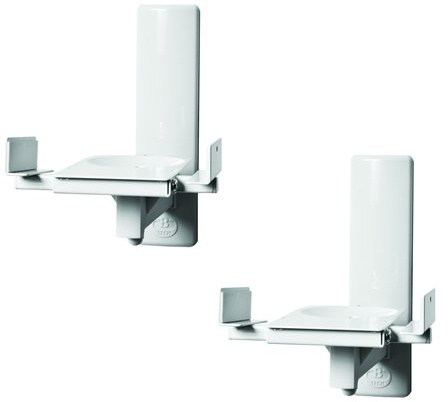 BT-77 Weiss v.2 Neig und drehbare Lautsprecher-Wandhalterung Paarweise, technik@all Bundle mit 10 Jahre Garantie!!