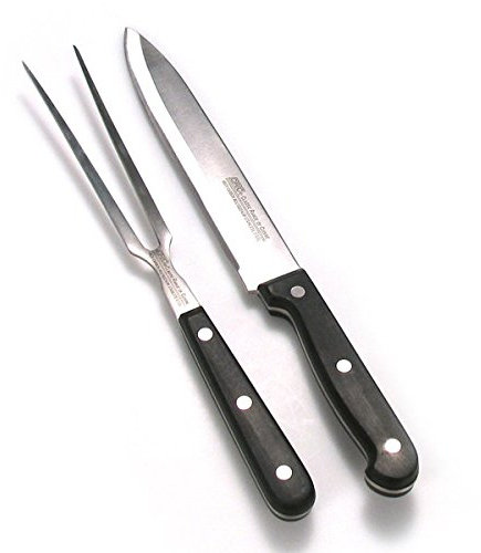 FranquiHOgar Juego de trinchado CONTINENTAL - Cuchillo y tenedor de trinchar de acero