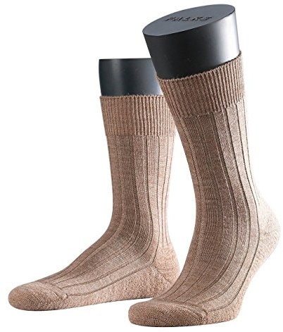 FALKE Herren Socken Teppich im Schuh 2er Pack, Größe:41/42, Farbe:Nutmeg Melange (5410)