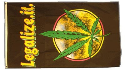 Flagge Hanf Legalize it - 90 x 150 cm