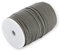 Auroris 100m Rolle Baumwollband rund 1mm Farbe: grau
