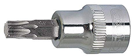 KS Tools 922.1687 - Douille tournevis TORX® 1/2'', L.55 mm - T55 - Gamme ULTIMATE® - En Chrome Vanadium - Finition chromée satinée