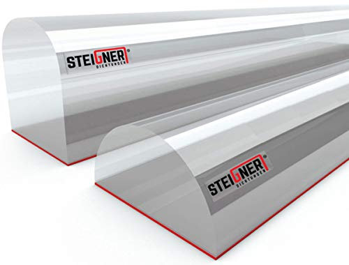STEIGNER 80 cm Soglia Acrilica per la Cabina Doccia - SDD03 Altezza 10 mm - Protezione del Profilo Soglia Semicircolare Contro le Perdite d'acqua