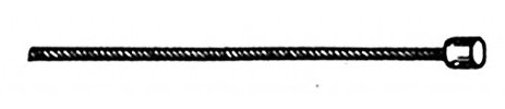 NIRO-GLIDE Schaltinnenzug-03458031 Schaltinnenzug Silber Ø 1.1 mm. Made in Germany.