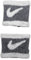 Nike Mens Volwassen Sweat polsbandjes swoosh One-Size White-Grey