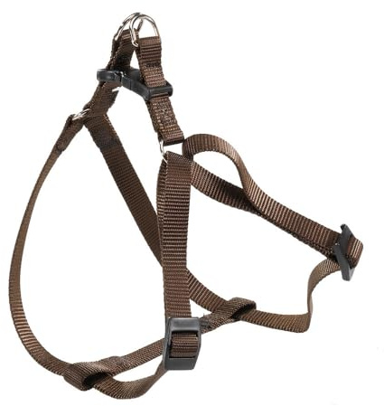 Ferplast Pettorina Cane Taglia Grande EASY L, Pettorina per Cani Regolabile, Facile da Indossare, 54-78 cm. Marrone